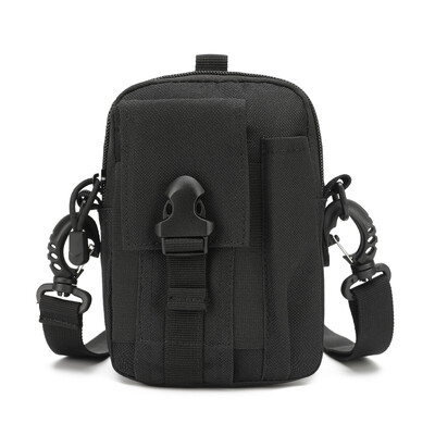 Molle Man Waist Pack Camo Neperšlampamas nailono daugiafunkcis mobiliojo telefono dėklas Crossbody krepšiai vyrams Mažas pečių krepšys
