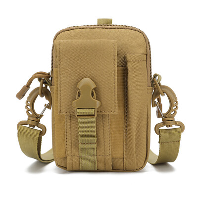 Molle Man Waist Pack Camo Neperšlampamas nailono daugiafunkcis mobiliojo telefono dėklas Crossbody krepšiai vyrams Mažas pečių krepšys