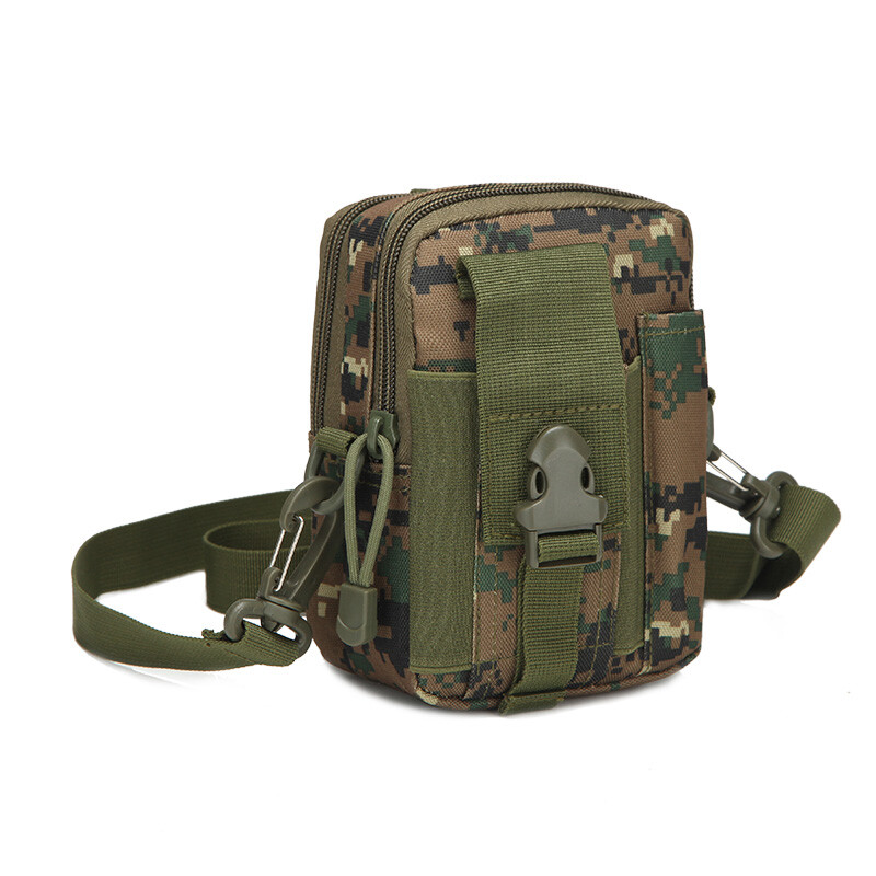 Molle Man derékcsomag Camo vízálló nylon multifunkcionális mobiltelefon tok Crossbody táskák férfiaknak kis válltáska