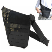Lopásgátló táska Mellkastáska Vadászat Multifunkcionális Rejtett Taktikai Tároló Fegyvertáska Tartó Férfi Jobb kéz Nylon válltáskák