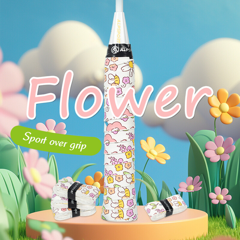 ALP Flower PRO Pickleball Racket Grip Tape Badmintona Rakete Neslīdoša sviedrus absorbējoša lente Makšķerēšanas piederumi āra treniņiem