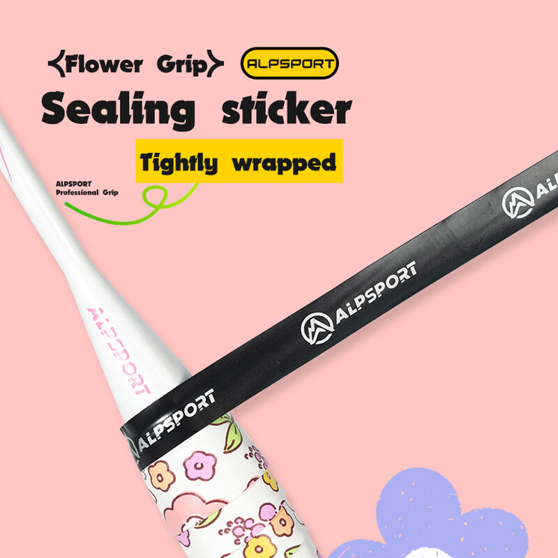 ALP Flower PRO Pickleball Racket Grip Tape Badmintona Rakete Neslīdoša sviedrus absorbējoša lente Makšķerēšanas piederumi āra treniņiem