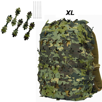 3D Bionic Leaf Shape Seljakoti kate Iaser Lõikamine Välisjahi Camo Seljakoti kate Jahi Seljakoti Aksessuaarid