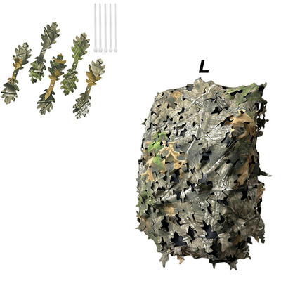 3D Bionic Leaf Shape Seljakoti kate Iaser Lõikamine Välisjahi Camo Seljakoti kate Jahi Seljakoti Aksessuaarid
