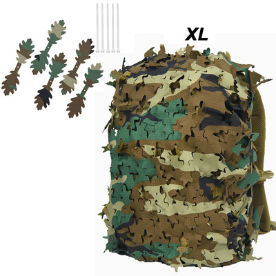 3D Bionic Leaf Shape Seljakoti kate Iaser Lõikamine Välisjahi Camo Seljakoti kate Jahi Seljakoti Aksessuaarid