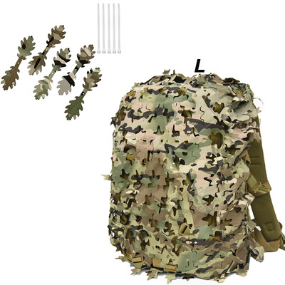 3D Bionic Leaf Shape Seljakoti kate Iaser Lõikamine Välisjahi Camo Seljakoti kate Jahi Seljakoti Aksessuaarid