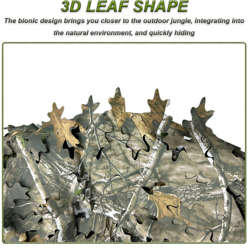 Κάλυμμα σακιδίου πλάτης 3D Bionic Leaf Shape Iaser Cutting Outdoor Hunting Camo Αξεσουάρ σακιδίου πλάτης κυνηγιού