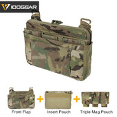 IDOGEAR Tactical DOPE elülső csappantyús tasak kenguru zsebbel, teljes készlet 359678