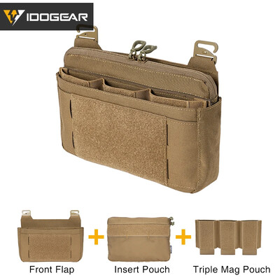 IDOGEAR Tactical DOPE elülső csappantyús tasak kenguru zsebbel, teljes készlet 359678