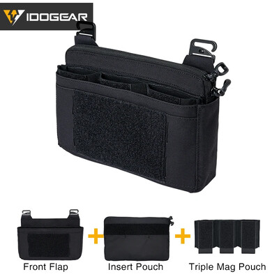 IDOGEAR Tactical DOPE elülső csappantyús tasak kenguru zsebbel, teljes készlet 359678