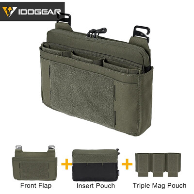 IDOGEAR Tactical DOPE elülső csappantyús tasak kenguru zsebbel, teljes készlet 359678