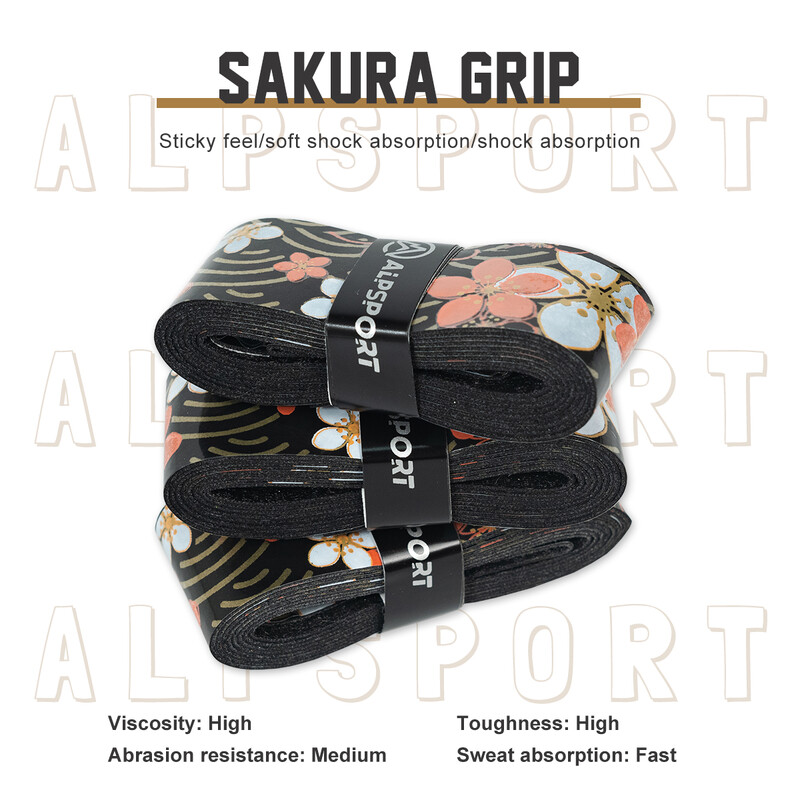 ALP Sakura PRO Pickleball Racket Grip Tape Badmintona Rakete Pretslīdes sviedru absorbcijas lente Āra treniņu Makšķerēšanas piederumi