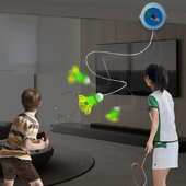 Išplečiamas badmintono savarankiško lavinimo treniruoklis patalpų žaidimų rinkinys, skirtas vaikams suaugusiems, badmintono įrankių reikmenys