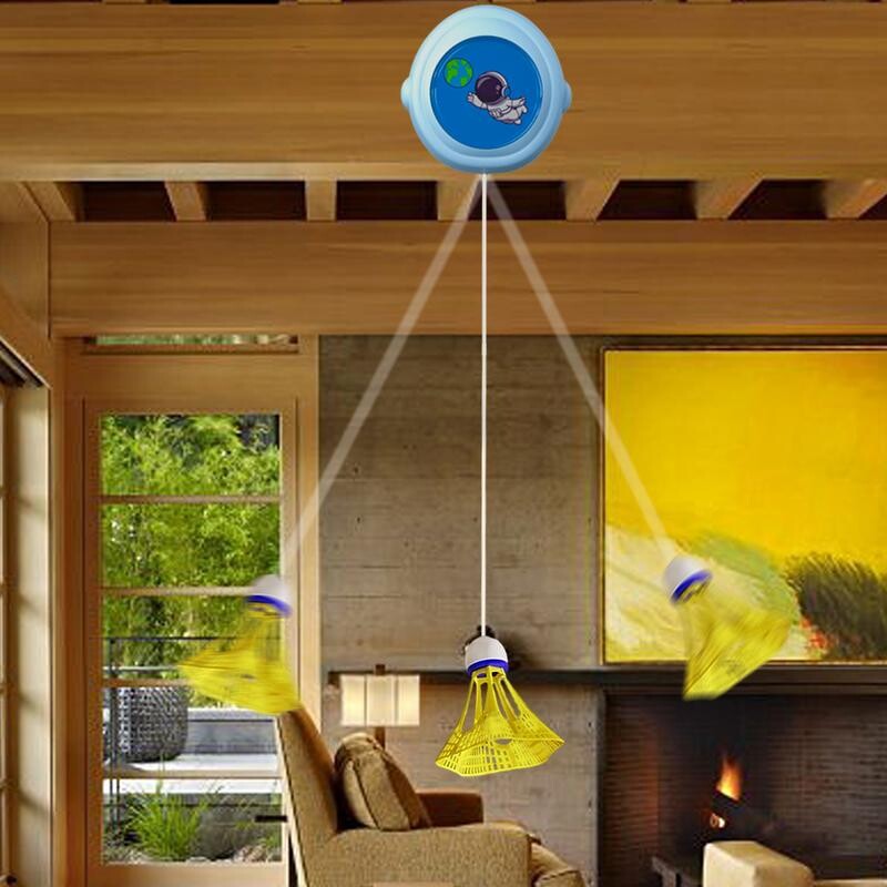 Išplečiamas badmintono savarankiško lavinimo treniruoklis patalpų žaidimų rinkinys, skirtas vaikams suaugusiems, badmintono įrankių reikmenys