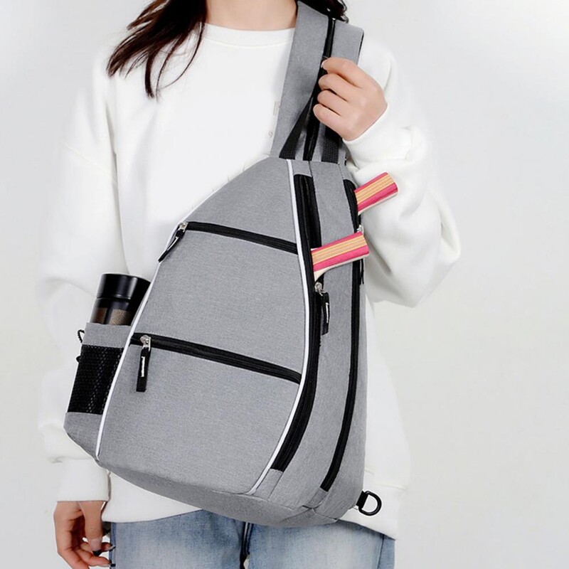 Dvejopo naudojimo „pickleball“ krepšys teniso badmintono raketės kuprinė Reguliuojamas diržas, sportinis krepšys „Pickleball“ teniso badmintono krepšys