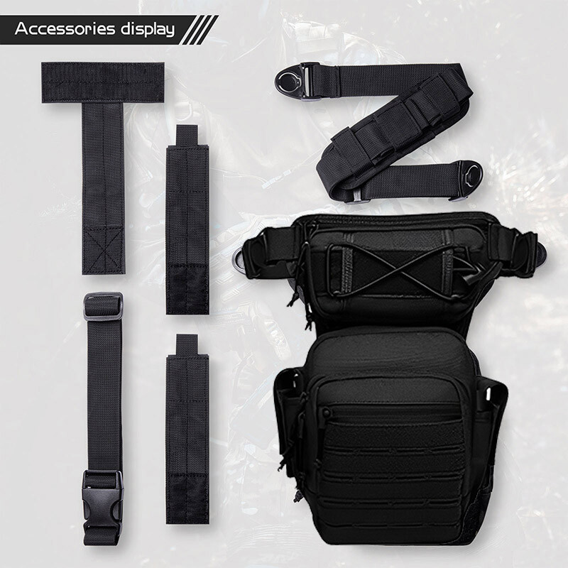 Taktikaline jalakott Vastupidav nailonist tööriistarihma paki kott Reguleeritav ökovöökoht välijahi multifunktsionaalsed kotid