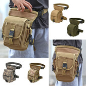 EDC Tactical Drop Leg Bag Tool Fanny Thigh Pack Medžioklės krepšio juosmens komplektas Motociklų važinėjimo vyrams Molle Juosmens komplektai