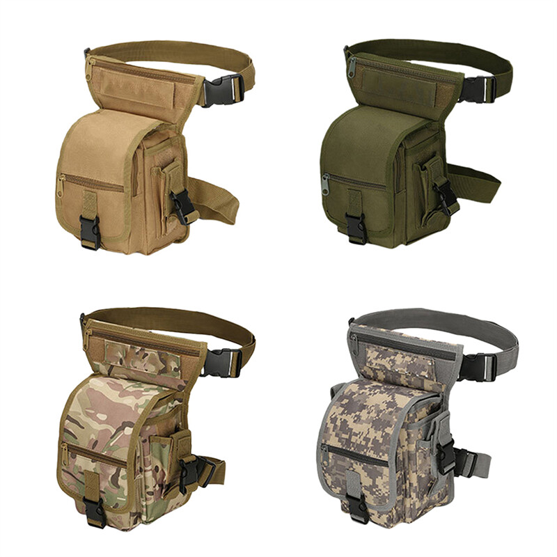 EDC Tactical Drop Leg Bag Tool Fanny Thigh Pack Medžioklės krepšio juosmens komplektas Motociklų važinėjimo vyrams Molle Juosmens komplektai