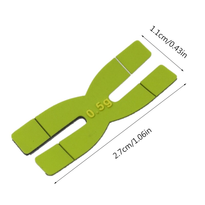 3 vnt. 0,5 g raketės galvos juostelės badmintono raketės svoris H formos teniso raketės svoris badmintono sportinis pristatymas