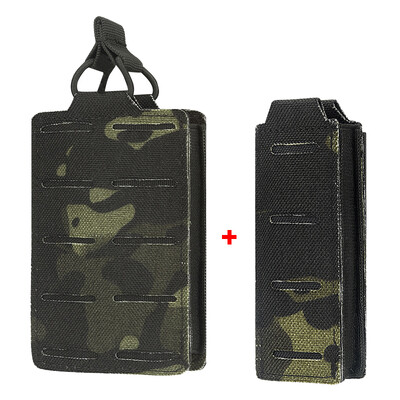 2TK taktikaline üksiksalv Molle püstol 9mm Mag Pouch M4 5,56 ajakirja püstol lahtise suuga vintpüss õhupüss laskmine jaht Magekott