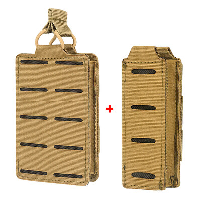 2TK taktikaline üksiksalv Molle püstol 9mm Mag Pouch M4 5,56 ajakirja püstol lahtise suuga vintpüss õhupüss laskmine jaht Magekott