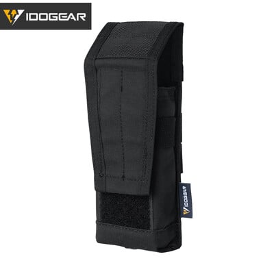 IDOGAER Tactical 5.56 Single Mag Pouch MOLLE Mag Carrier Airsoft Gear 35108