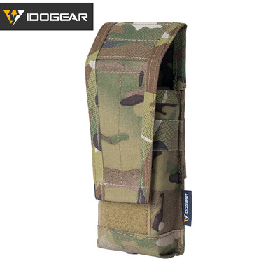 IDOGAER Tactical 5.56 Single Mag Pouch MOLLE Mag Carrier Airsoft Gear 35108