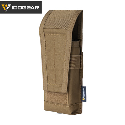 IDOGAER Tactical 5.56 Single Mag Pouch MOLLE Mag Carrier Airsoft Gear 35108