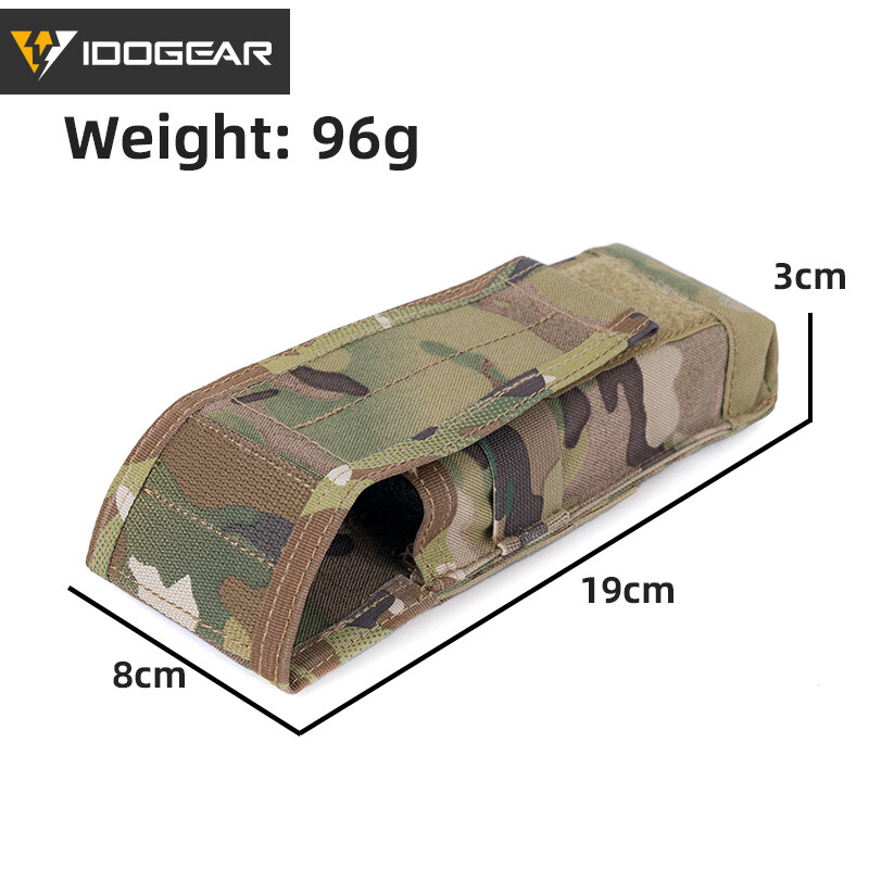 IDOGAER Tactical 5.56 Single Mag Pouch MOLLE Mag Carrier Airsoft Gear 35108