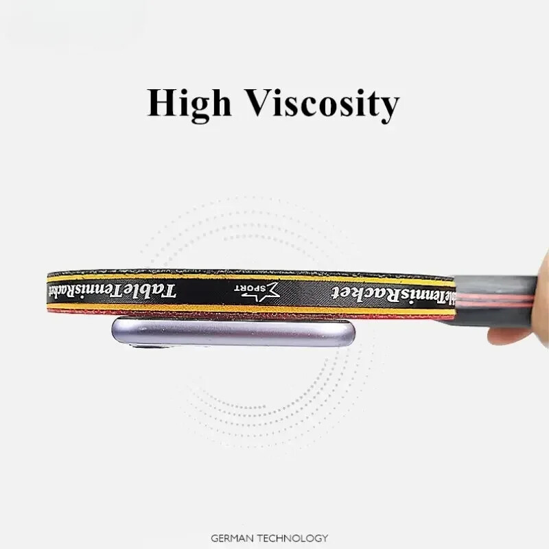 Reket za stolni tenis sa 6 zvjezdica, 2 kom. Profesionalni set reketa za stolni tenis Pimples-in Guma Visokokvalitetno veslo s oštricom s vrećicom