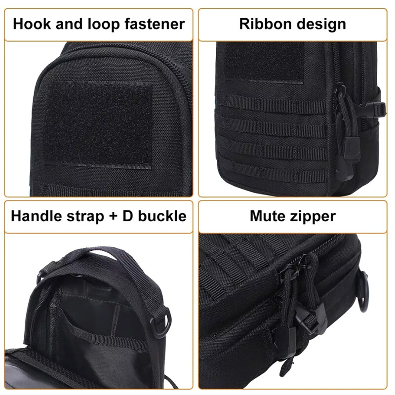 Tactical Molle Bag Priedai Krepšys Žurnalas Krepšys Juosmens Krepšys Lauke Atsparus Vandeniui Aukšta Kokybė Didelė Talpa