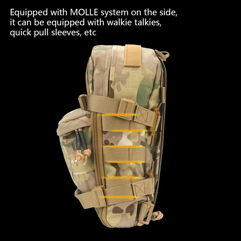 Taktinė liemenė, minkšta kuprinė, kuprinė lauke, atspari vandeniui nuo vabzdžių, kuprinė, žygiai pėsčiomis, medžioklės krepšys, išgyvenimo žaidimas