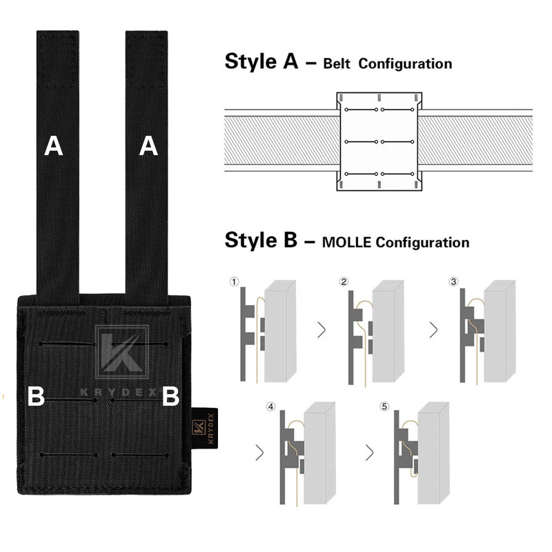 KRYDEX Tactical MOLLE Frag Grenad Maišelis juosmens diržo laikymo krepšys Mažas patogus armijos EDC pirštinių maišelis Airsoft medžioklės šaudymo įranga