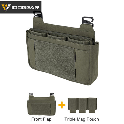 IDOGEAR Tactical DOPE eesmine klapikott esipaneeli kott FCPC FCSK Style 5,56 kolmekordse magikotiga