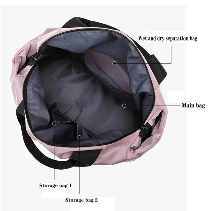 Sport Jõusaalikott Fitness Reisi õlakotid Crossbody Treening Koolikotid Kuiv Märg Duffel meestele Naistele Nädalavahetuse kott