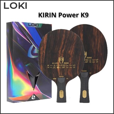 LOKI KIRIN Power K9 lauatennise tera 9 kihiga puidust süsinik OFF+ Professionaalne lauatennisereket 7 puidust 2 süsiniku teraga Speed Attack