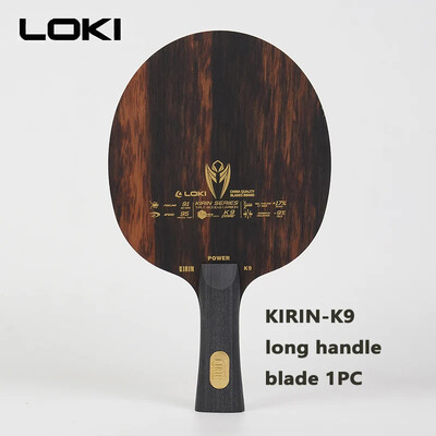 LOKI KIRIN Power K9 galda tenisa lāpstiņa 9 slāņu koka ogleklis OFF+ profesionāla galda tenisa rakete 7 koka 2 oglekļa asmeņiem, ātruma uzbrukums