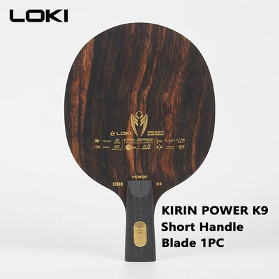 LOKI KIRIN Power K9 stalo teniso ašmenys 9 sluoksnių medžio anglies OFF+ profesionali stalo teniso raketė 7 medienos 2 anglies peiliai