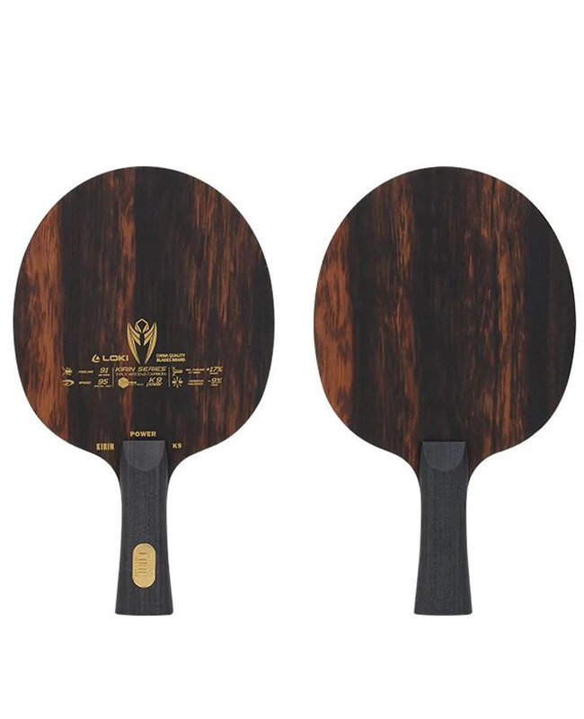 LOKI KIRIN Power K9 galda tenisa lāpstiņa 9 slāņu koka ogleklis OFF+ profesionāla galda tenisa rakete 7 koka 2 oglekļa asmeņiem, ātruma uzbrukums