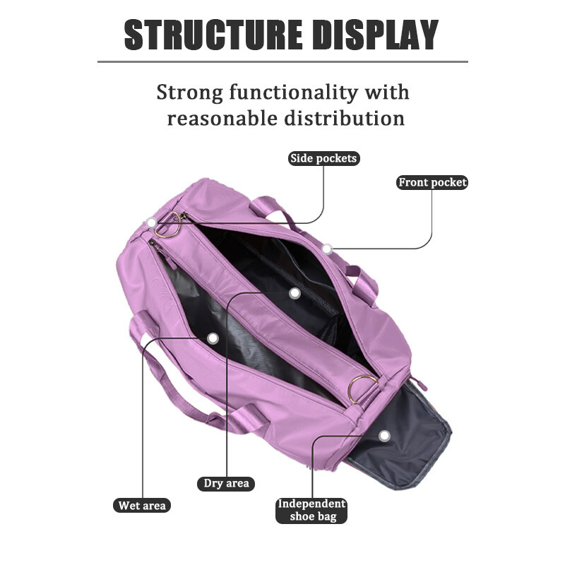 Meeste ja naiste reisispordikotid, tagataskuga pagas, kingakarp, treening, fitness, jooga