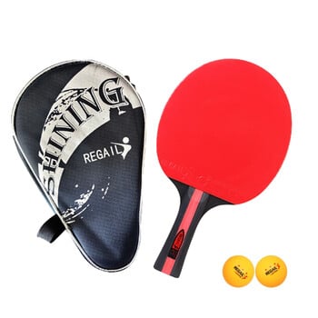 REGAIL1pcs Pure Colorful Racket Pimples In Rubber Professional Original Ρακέτες πινγκ πονγκ 4 αστέρων Ping Pong στο Paddle with Bag