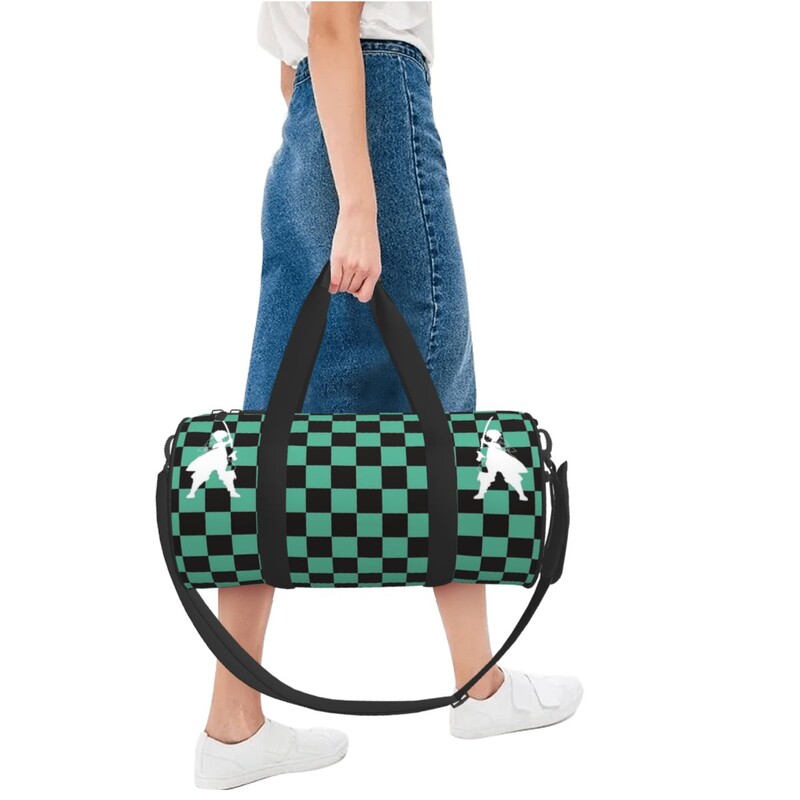 Jõusaalikott Anime Deemonid Tapjad Spordikott Jõusaali aksessuaarid Tanjiros Roheline Must Chebeboard Meeste Käekott Uudne Reisi fitness-kott