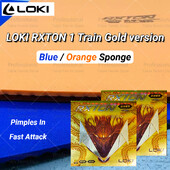 ΝΕΟ ! Γνήσιο LOKI RXTON 1 Train Gold Έκδοση Πινγκ πονγκ Καουτσούκ Fast Attack Ping Pong Μπλε σφουγγάρι Sticky Rubber Loki Rubber