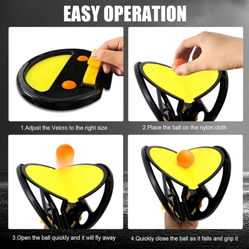 1-2 vnt. vidaus stalo teniso treniruočių pagalba kelių žaidėjų gaudymo žaislai lauke, vaikų rankinių gaudyklių raketės laikiklis Sportinė kūno rengyba