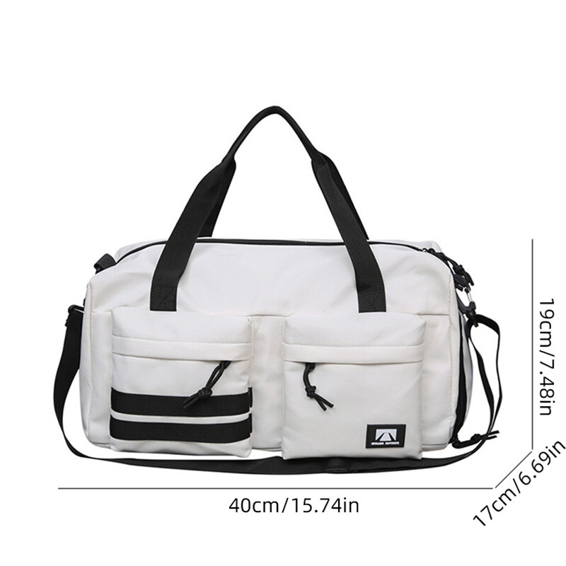 Lielas ietilpības sporta zāles rokassoma Fitnesa treniņu somas Wet Dry Separation Sport plecu pakete ar apavu kabatas ūdensnecaurlaidīgām jogas somām