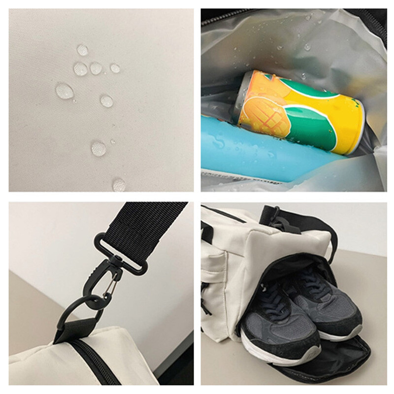 Lielas ietilpības sporta zāles rokassoma Fitnesa treniņu somas Wet Dry Separation Sport plecu pakete ar apavu kabatas ūdensnecaurlaidīgām jogas somām