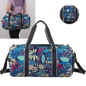 Fitnesa vingrošanas soma ceļojumu mugursoma sievietēm uz pleciem āra jogas soma treniņu lapu apdrukai soma Crossbody Dry Wet Weekender Duffel