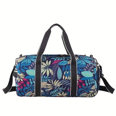 Fitnesa vingrošanas soma ceļojumu mugursoma sievietēm uz pleciem āra jogas soma treniņu lapu apdrukai soma Crossbody Dry Wet Weekender Duffel