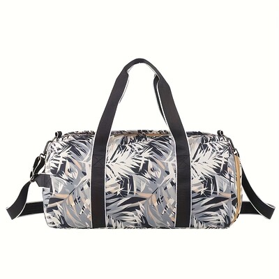 Fitnesa vingrošanas soma ceļojumu mugursoma sievietēm uz pleciem āra jogas soma treniņu lapu apdrukai soma Crossbody Dry Wet Weekender Duffel