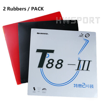 Sanwei T88-3 Πινγκ πονγκ Rubbers Double Kit Ημι-κολλώδες ελαστικό λάστιχο πινγκ πονγκ γρήγορης επίθεσης με λεπτό έλεγχο